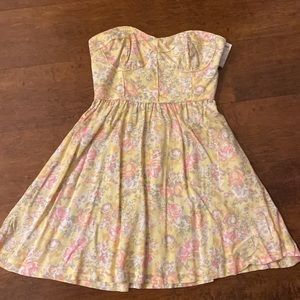 COPY - Pacsun Kirra Garden Strapless Dress